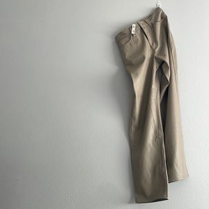 Madewell-The Perfect Vintage Straight Jean: Faux Leather Edition